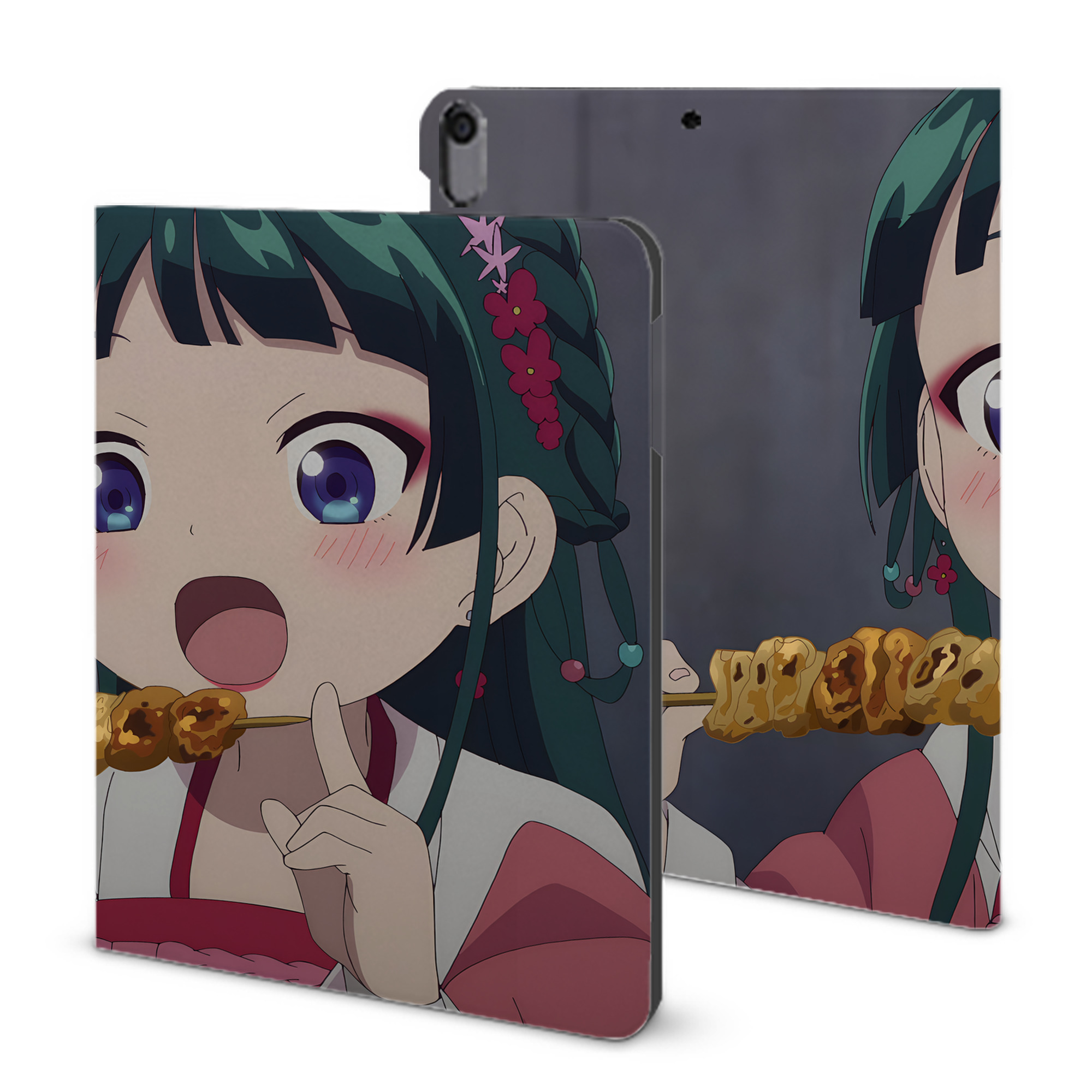 （画像用） 薬屋のひとりごと The Apothecary Diaries IPad ケース ブック型 PUレザー TPU 耐衝撃 軽量 薄型 ペン収納なし 全面保護 IPad 各モデル対応